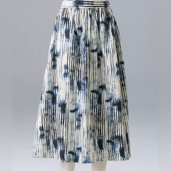NWOT Women's Simply  Vera Wang Shirred Midi Skirt With Pockets Size XL - Picture 1 of 8